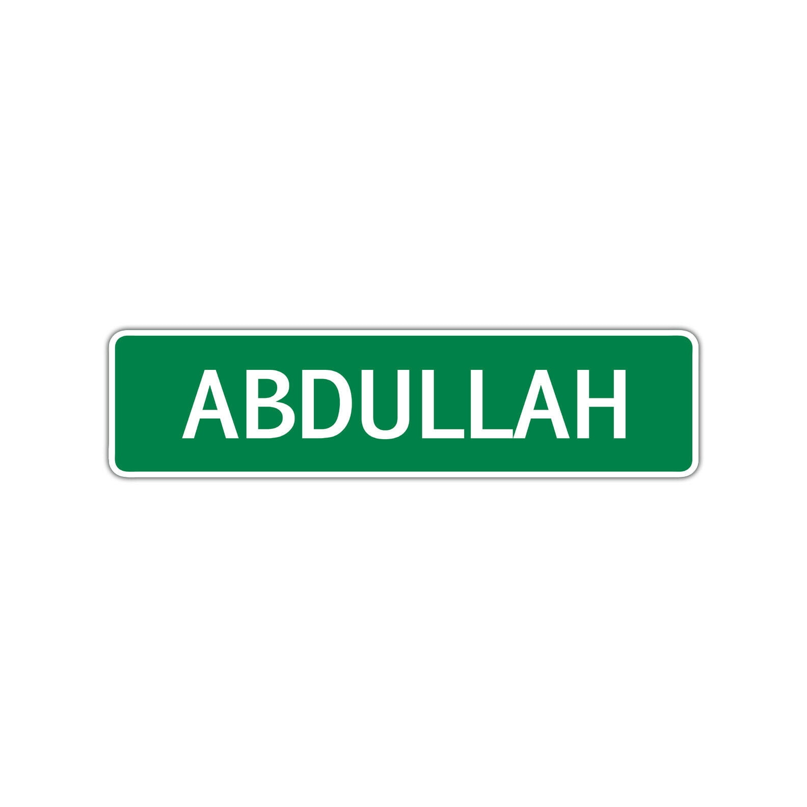 Abdullah Boys Children Name Letter Printed Label Indoor Outdoor Unique ...