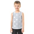 thumbnail image 2 of Gentle Background with Pink White Dots Vest Undershirt Tank Top Sleeveless Quick Dry S, 2 of 7