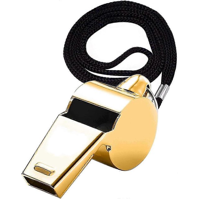 Whistles, Metal Sports Whistle With Lanyard, Metal Sports Whistles With Lanyard, For Sports, Basketb