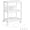 White, variant on 3-Tier Rolling Printer Cart with Power Outlets and USB Ports, White Industrial Printer Stand for Office and Home