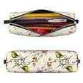 thumbnail image 2 of Yiaed Little Birds Print Leather Pencil Case - Leather Pen Pencil Holder - Elegant & Practical Pencil Pouch for Work & Office, 2 of 7