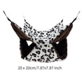 thumbnail image 3 of Hamaca para animales pequeños, litera, hamaca para petauros del azúcar, juguete para esconderse, nido de vellón cálido, cama colgante para hámster de gris 20cmx20cm, 3 of 8