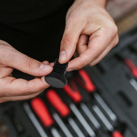 KAKOWELY 4Pcs Black Round Shape Bicycle Handlebar End Cap for Mountain Biking