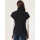 thumbnail image 4 of Chaleco de Cuello Alto para Mujer Chaleco sin Mangas Jersey de Punto de Color Sólido Suéter Informal Negro S, 4 of 6