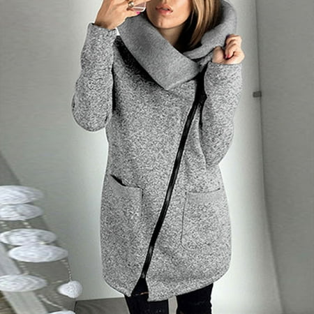 

Simplmasygenix Zip up Hoodies for Women Plus Size Womens Casual Hooded Jacket Coat Long per Sweatshirt Outwear Tops