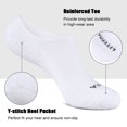 thumbnail image 3 of COOPLUS 10 Pairs Men's Athletic No Show Socks Men Low Cut Ankle Socks, 3 of 5