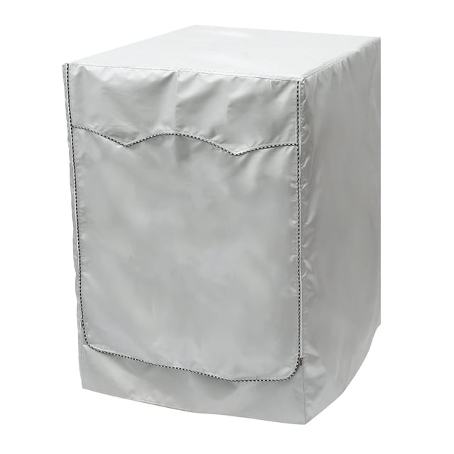 EUWBSSR Washer Dryer Cover Washing Machine Waterproof Dustproof Protector Cover-23.4"x23.4"x33"-silver