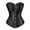 Black, variant on Red Women's Bustiers & Corsets Basques Satin Floral Lace up Lingerie Overbust Satin Renaissance Plus Size 6XL
