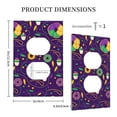 thumbnail image 5 of Kll Mardi Gras And Donuts Wall Plate,Gloss Finish,Standard Size 1 - 5" X 3", Polycarbonate Thermoplastic,Electric Receptacle Plug Covers, 5 of 8
