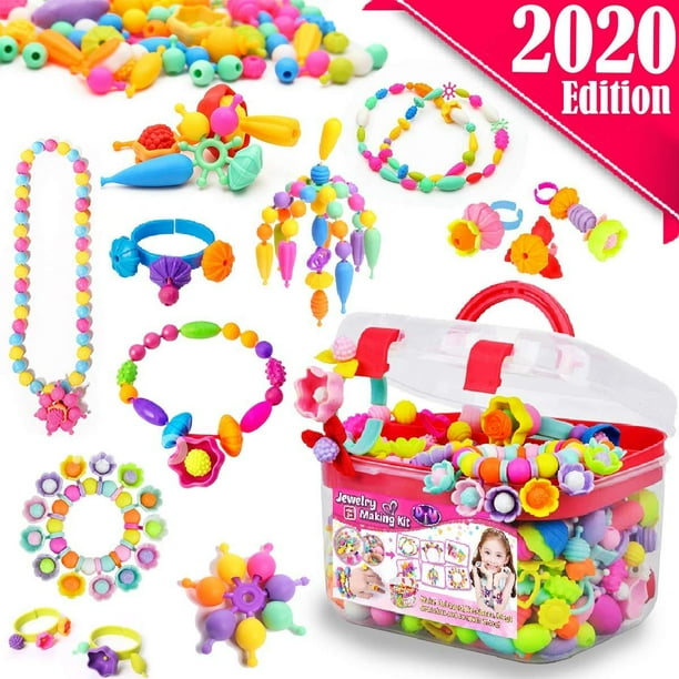 FunzBo Snap Pop Beads for Girls Toys Kids Jewelry Making Kit PopBead