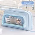 thumbnail image 4 of HOARBOEG Transparent Pen Pencil Case Multi Compartment Stationery Storage Bag Holds 100 Pens, Stationery Box, 4 of 4