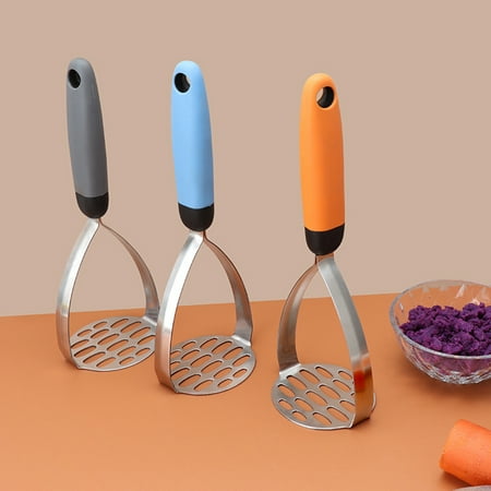 

Potato Masher Stainless Steel Non-slip Handle Vegetable Crusher Bean Baby Food Mashed Potatoes Pusher Mashing Maker Ricer
