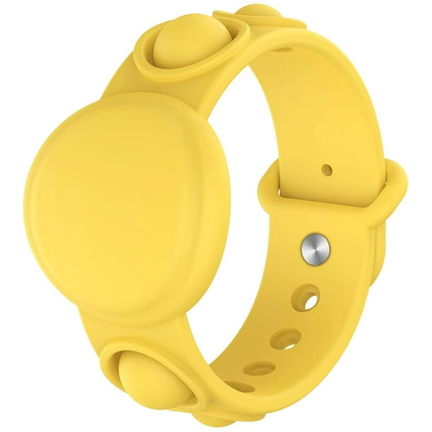 Bracelet Airtag pour enfants, bracelet GPS en silicone pour enfants  compatible avec Apple Airtag Finder, bracelet anti-chute pour enfants/tout-petits/garçons/filles  