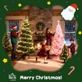 thumbnail image 2 of 7.5 ft Artificial Frosted Christmas Tree with Realistic Branches, Wide Full Spruce Holiday Décor, Hinged Xmas Tree, Easy Assembly, 2 of 11