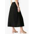 thumbnail image 3 of Roaman's Women's Plus Size Tall Plus Size Easy-Wear A-Line Skirt, 3 of 6