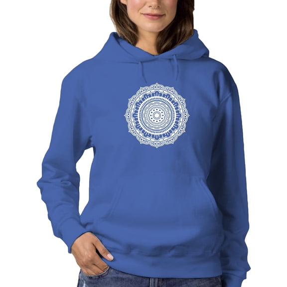 Mandala Design Women Hoodie, Female 3X-Large