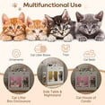 thumbnail image 6 of Mirightone Large Hidden Cat Litter Box Furniture&nbsp;with Storage Drawer & Glass Door, Cat Litter Box Enclosure with LED Light, Cat Litter Box Cabinet for Living Room & Entryway, Grey, 6 of 6