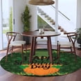thumbnail image 3 of Round Rug 6Ft Washable Non-Slip, Happy St Patrick's Day Circle Area Rugs for Living Room Bedroom, Shamrocks Funny Beard Green Hat Indoor Floor Mats Carpet Runner for Home Decor Aesthetic, 3 of 8