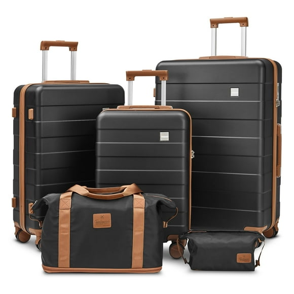 Set de equipaje imiomo Hard Shell de 5 piezas para mujer con cierre TSA
