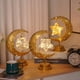thumbnail image 3 of Lámpara de luna de ratán con estrellas - Lámpara LED de hierro, lámpara de orbe, lámpara de estrella y luna, lámpara de decoración navideña, lámpara de mesa para dormitorio, lámpara de modelado de est, 3 of 5