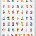thumbnail image 4 of 35pcs-50pcs Colorful Dragon Stickers Fantasy Cute Animal Stickers for Suitcase Fridge Phone, 4 of 9