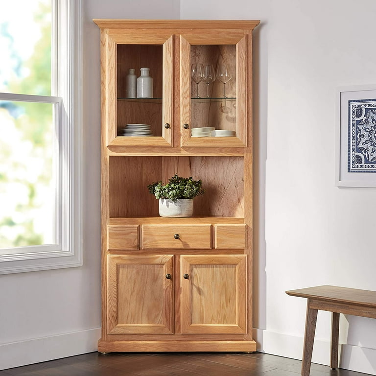 Eagle Furniture Classic Oak Corner Dining Buffet with Hutch