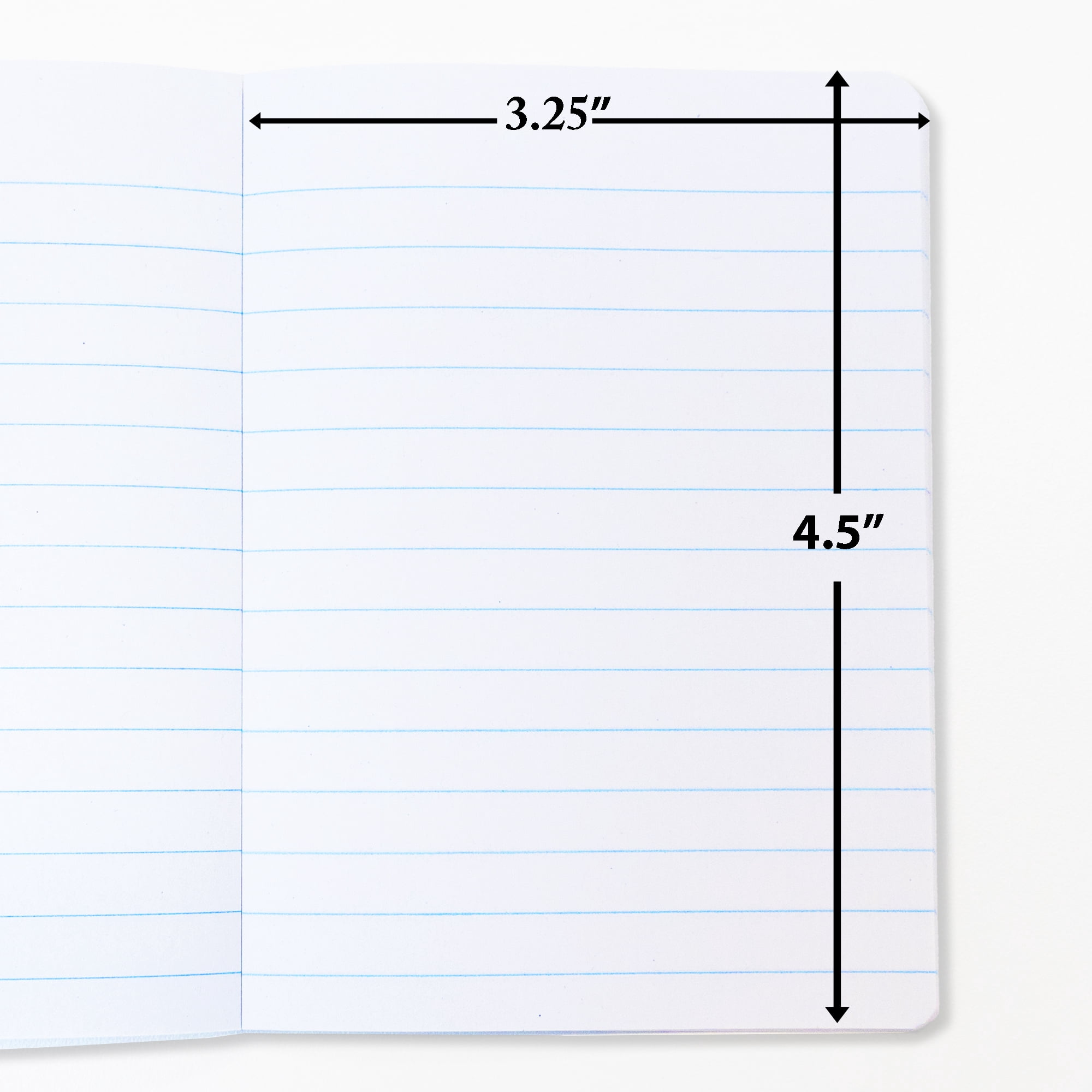 BAZIC Mini Marble Notebook, 4.5"x3.25" 80 Sheets, Assorted Colors, 48 Count
