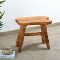 thumbnail image 5 of Greenage Rustic Cedar Roots A-Leg Stool, 20"x13"x18"H, 5 of 14