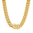 thumbnail image 5 of XL Miami Cuban Link Luxe Lock Necklace, 5 of 8