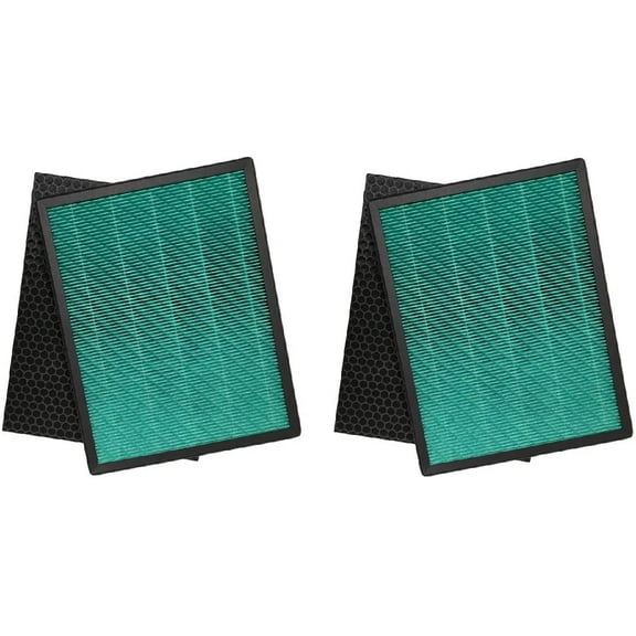 Nispira True HEPA Carbon Filter Replacement Set Compatible with Rabbit Air BioGS 2.0 Ultra Quiet Air Purifier SPA-550A SPA-625A, 2 Sets