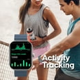 thumbnail image 5 of 3Plus MEGA Smartwatch with 2.01" AMOLED Screen/Answer & Make Calls/Sleep Monitoring/Heart Rate/100+ Workout Modes/ Quick Reply/ iPhone and Android/Extra Nylon Band in Blue, 5 of 9