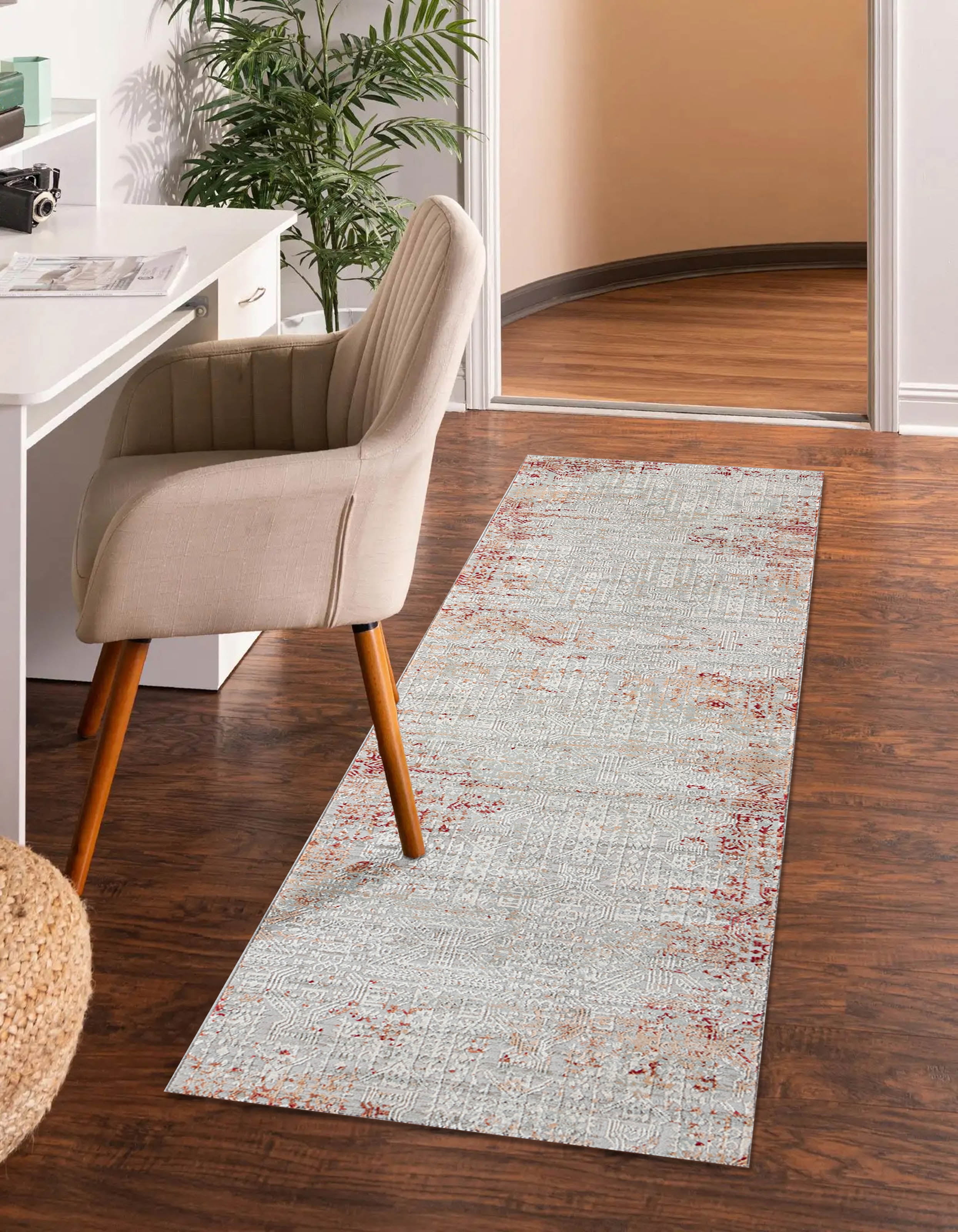 ECARPET Amber Traditional Runner Rug for Living Room, Bedroom, Dining Entrance, Hallway and More.