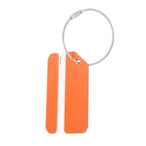 Raindrops Aluminum Luggage Tag 1Set Yellow for Travelers with Identification and Luggage Connection Features
