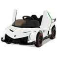 thumbnail image 4 of CIPACHO 12V Licensed Lamborghini 4WD Kids Ride-on Sports Car with 2.4G Remote, Kid's Battery Powered Electric Vehicle Car Toy, Ideal Gift for Kids, White, 4 of 6