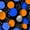 Color 1, variant on Peel and Stick Wallpaper Retro Polka Dot Orange Blue Circles Overlapping Shapes Color Contrast 24in x 118in Contact Paper Removable Self Adhesive Wall Mural Wall Decor for Bedroom Kitchen Cabinets