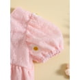 thumbnail image 6 of Bagilaanoe Newborn Baby Girl Rompers Flower Print Short Sleeve Bodysuit + Headband 6M 12M 18M 24M Infant Summer One Piece Jumpsuit, 6 of 9