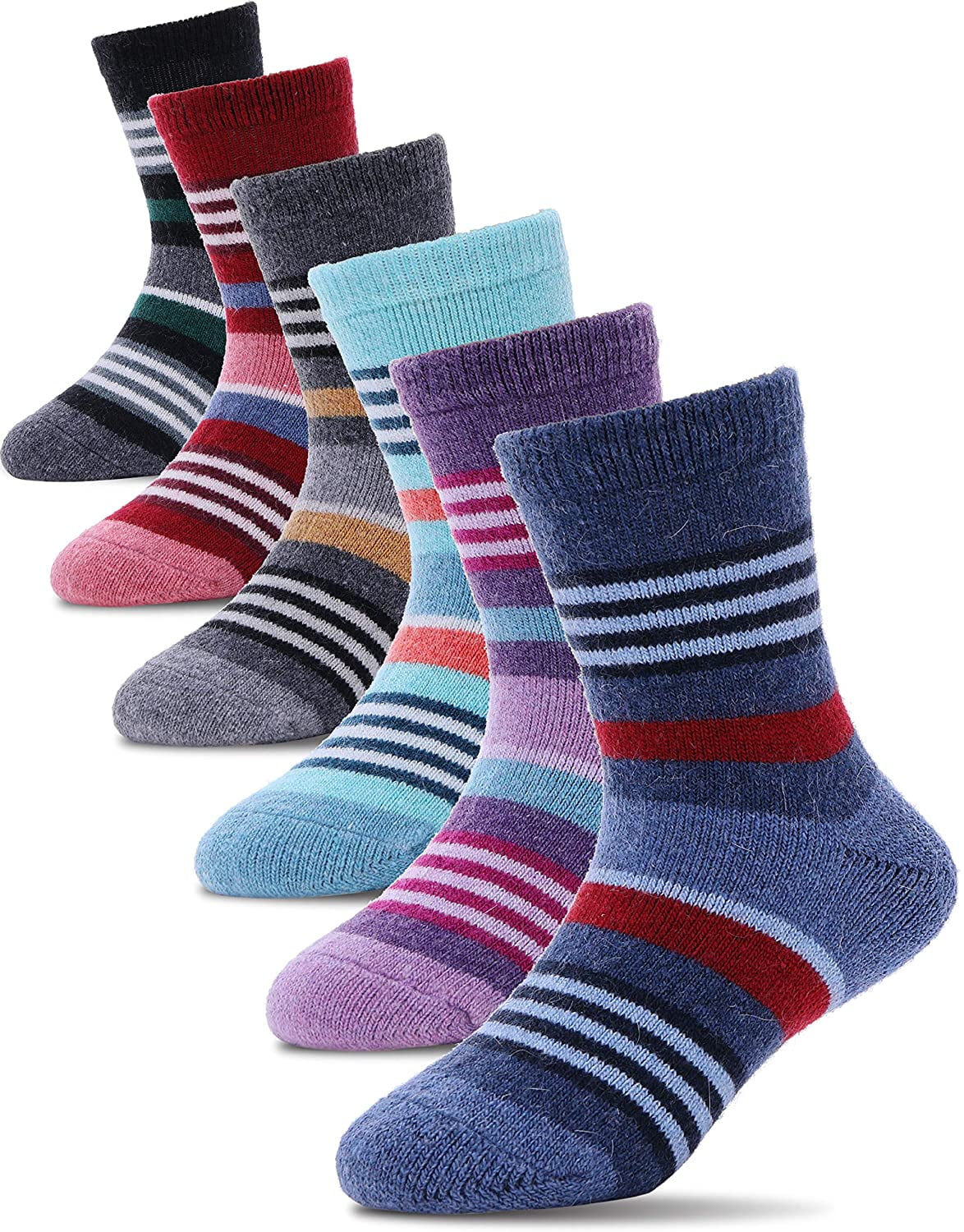 Details about   Boys Girls Wool Socks Warm Thick Thermal Cotton Winter Crew Socks For Child Kid 