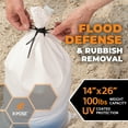 thumbnail image 5 of Xpose Safety Water Resistant Sandbags & Flood Guards, White, 14 x 26 in, 10-Pieces, 5 of 8