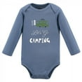 thumbnail image 2 of Luvable Friends Baby Boy Cotton Long-Sleeve Bodysuits 5pk, Camping, 9-12 Months, 2 of 6