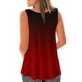 thumbnail image 7 of ZyeKqe Womens Tank Tops Dressy Casual Pleated Blouses Loose Fitted Tunic or Tops to Wear with Leggings Gradient Color, 7 of 7