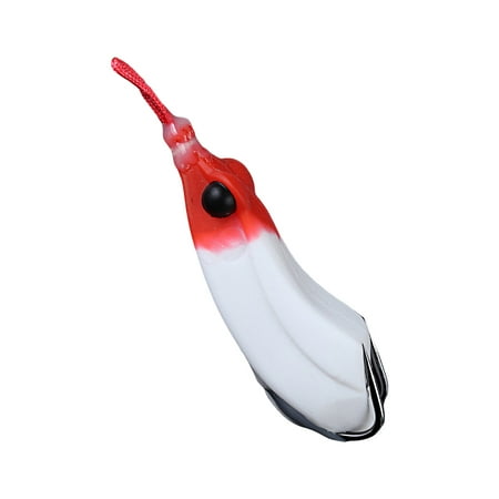 LIVEST Lure Bait Double Hooks Jigging Wobblers Wear-resistant Simulation Soft Prevent Escape 17g 7cm Colored Thunder Frog Bait Fake Fishing Lure Fishing Tool