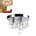 thumbnail image 1 of Lámpara De Araña De Cristal ANGGREK 110 A 220 V Fijación Segura Luz De Techo De Cristal Resistente Diseño Elegante Fácil Instalación Para Sala De Estar, 1 of 7