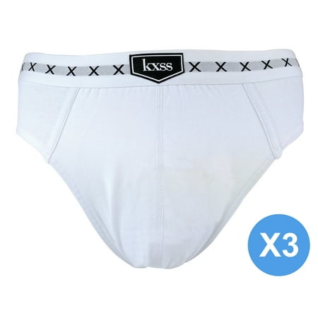 

Mens Cotton Rich Briefs in 2 Colours | KXSS | 3 Pair Multipack