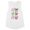 thumbnail image 1 of Puppy Ho Ho Ho Women's Muscle Tank Large White, 1 of 5