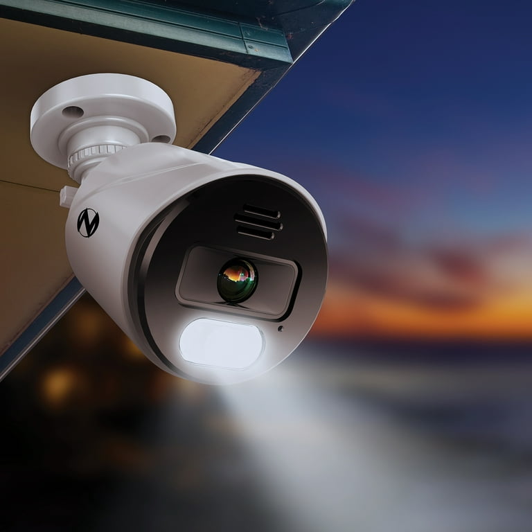 Night Owl - Indoor Wi-Fi IP Plug in 3MP Deterrence Camera with Pan, Tilt and 2-Way Audio - White