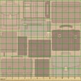 thumbnail image 2 of Ambesonne Retro Fabric by the Yard Upholstery, Nostalgic Travel Suitcases, 2 Yards, Pale Salmon Mauve Taupe, 2 of 5