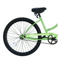thumbnail image 3 of WonderWheels 26" Beach Cruiser Coaster Brake Single Speed Black Spokes One Piece Crank Alloy Black Rims 36H - Pearl Green, 3 of 4