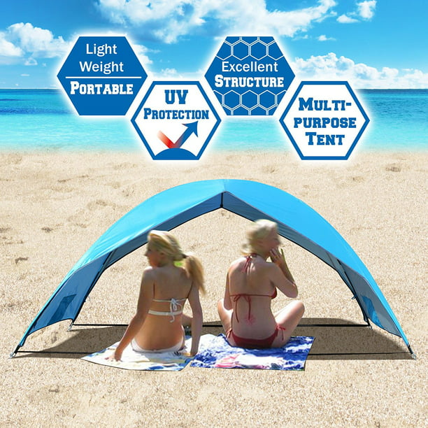 Strong Camel Portable Beach Tent Sun Shade Shelter Outdoor Hiking Travel Camping Napping Canopy