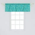 thumbnail image 2 of Ambesonne Yellow and Blue Window Valance, Twig and Leaves, 54" X 18", Turquoise Pale Yellow, 2 of 3