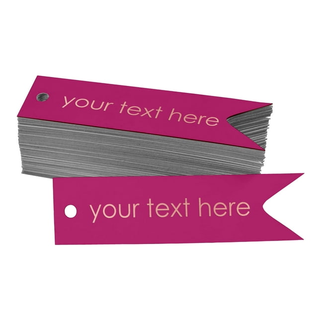 Darling Souvenir Rose Gold Foil Personalized Paper Hang Tags Your Text Here Party Favor Tags 100 Pieces